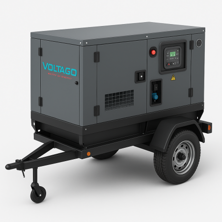 Groupe Électrogène 50 kVA Mobile VOLTAGO avec Chariot | Prix Maroc & Devis