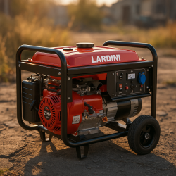 Groupe électrogène Essence 9.5kW 21HP LARDINI Monophasé avec roues & batterie | Prix Maroc & Devis