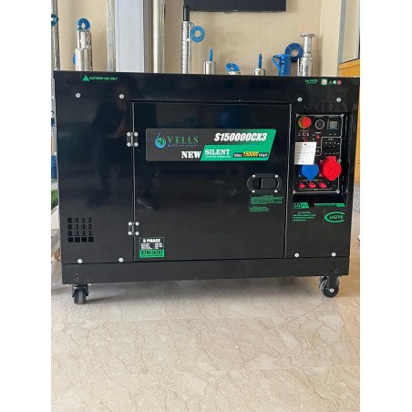 Groupe électrogène silencieux Diesel 15 kVA VELLS Triphasé |Prix Maroc & Devis
