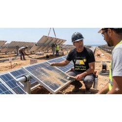 T-shirt Coton Bio Photovoltaïque Pros & Installateurs - Maroc