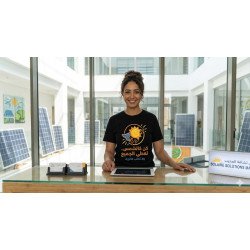 T-shirt "Sun Hero" Coton Bio Solaire Pros & Installateurs - Maroc