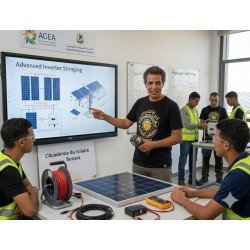 T-shirt "Gear Solar" Coton Bio Ingénierie Solaire Pros - Maroc