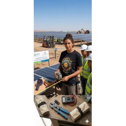 T-shirt "Gear Solar" Coton Bio Ingénierie Solaire Pros - Maroc