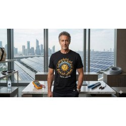 T-shirt "Gear Solar" Coton Bio Ingénierie Solaire Pros - Maroc