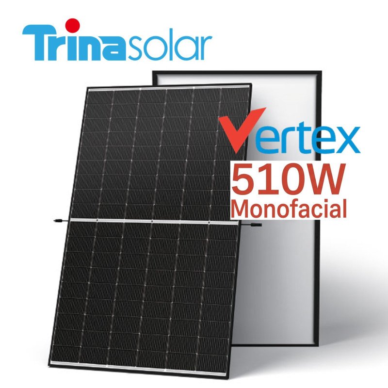 Panneau Solaire TRINA Solar 510W Monofacial Vertex au Maroc | Prix & Devis