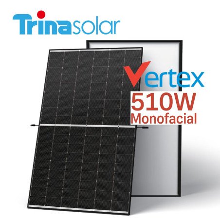 Panneau Solaire TRINA Solar 510W Monofacial Vertex au Maroc | Prix & Devis