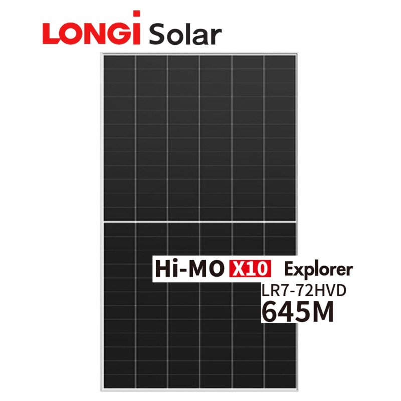 Panneau solaire LONGI Solar 645W Monofacial Hi-MO X10 Explorer au Maroc | Prix & Devis
