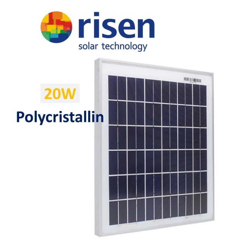 Panneau solaire Risen 20W Polycristalline au Maroc | Prix & Devis