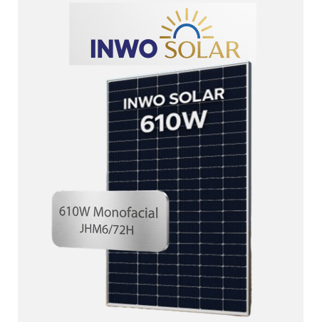 Panneau Solaire INWO Solar 610W Monofacial N-Type TOPCon au Maroc | Prix & Devis