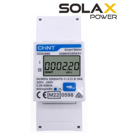 SMARTMETER SOLAX DDSU666 Monophasé pour installation solaire au Maroc | Prix & Devis