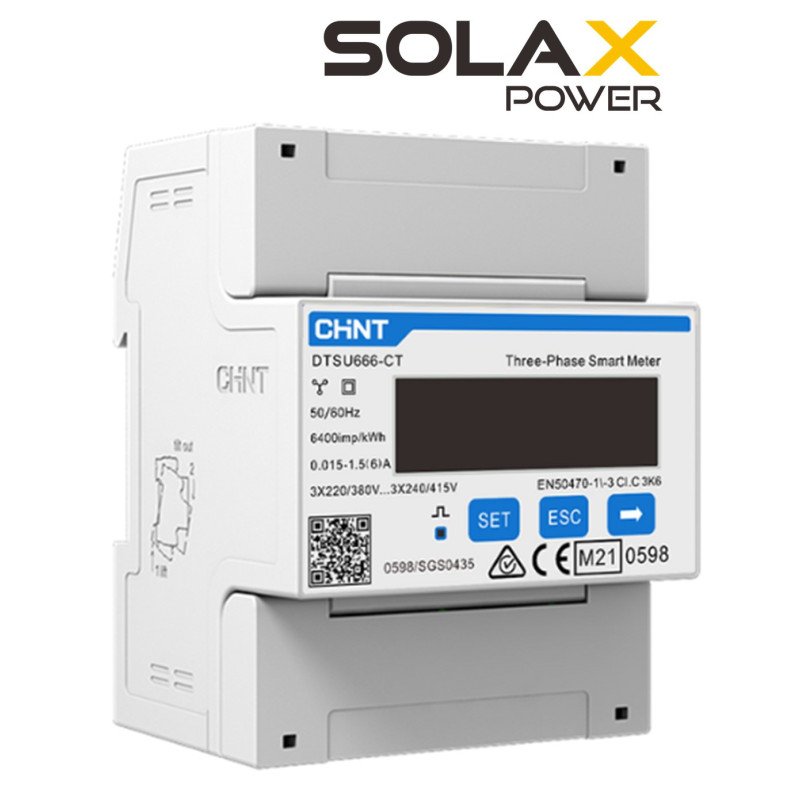 SMARTMETER SOLAX DTSU666 Triphasé pour installation solaire au Maroc | Prix & Devis