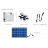 Mini kit solaire avec batterie lithium & 2 lampes LED et deux sortie de charge USB Maroc