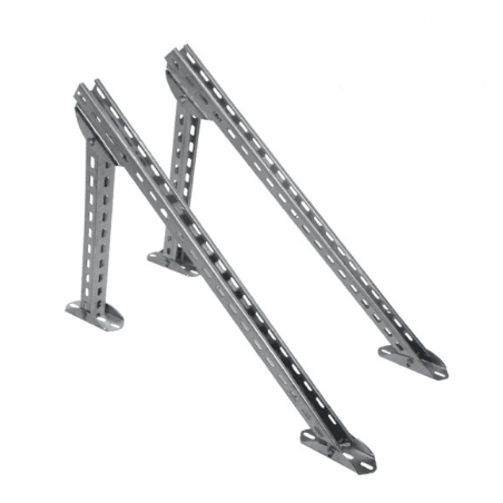 Rail perforé en acier pré-galvanisé pour fixation panneaux solaires au Maroc | Prix & Devis