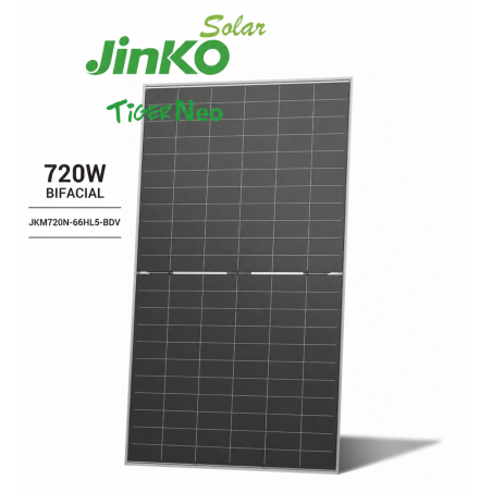 Panneau Solaire Jinko Solar 720W Bifacial N-Type TOPCon au Maroc | Prix & Devis
