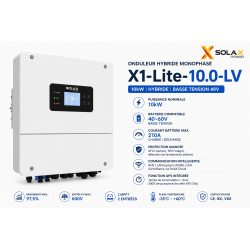 Onduleur solaire SOLAX X1-Lite 10kW Monophasé LV au Maroc | Prix & Devis