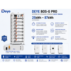Batterie Lithium DEYE BOS-G-Pack5.1 5.12 kWh/ 51.2V Haute Tension au Maroc | Prix & Devis