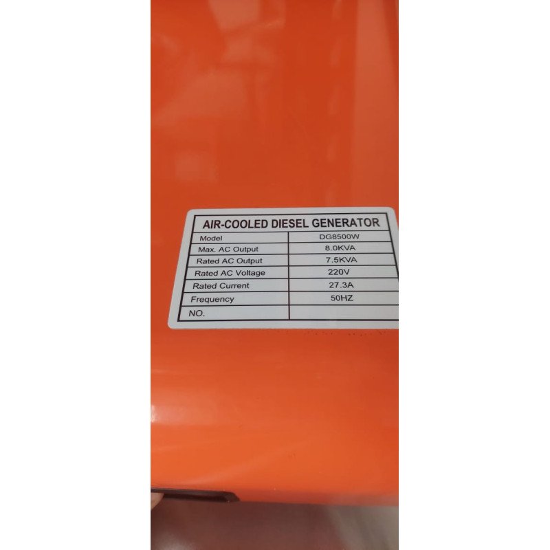 Groupe électrogène diesel SNK Power DG8500W- HELIANTHA Maroc