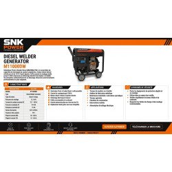Groupe Électrogène Diesel Pour Poste de Soudure 4.4kW SNK Power 220V au Maroc | Prix & Devis