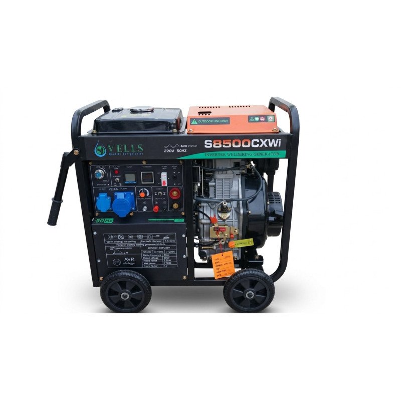 Groupe électrogène Diesel 6.5 kVA VELLS 220V monophasé |Prix Maroc & Devis